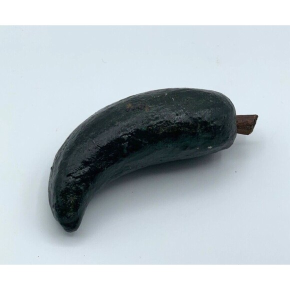 Vintage Italian Art Pottery Red Pepper 6" Majolica Vegetables Hand Painted - Picture 11 of 13